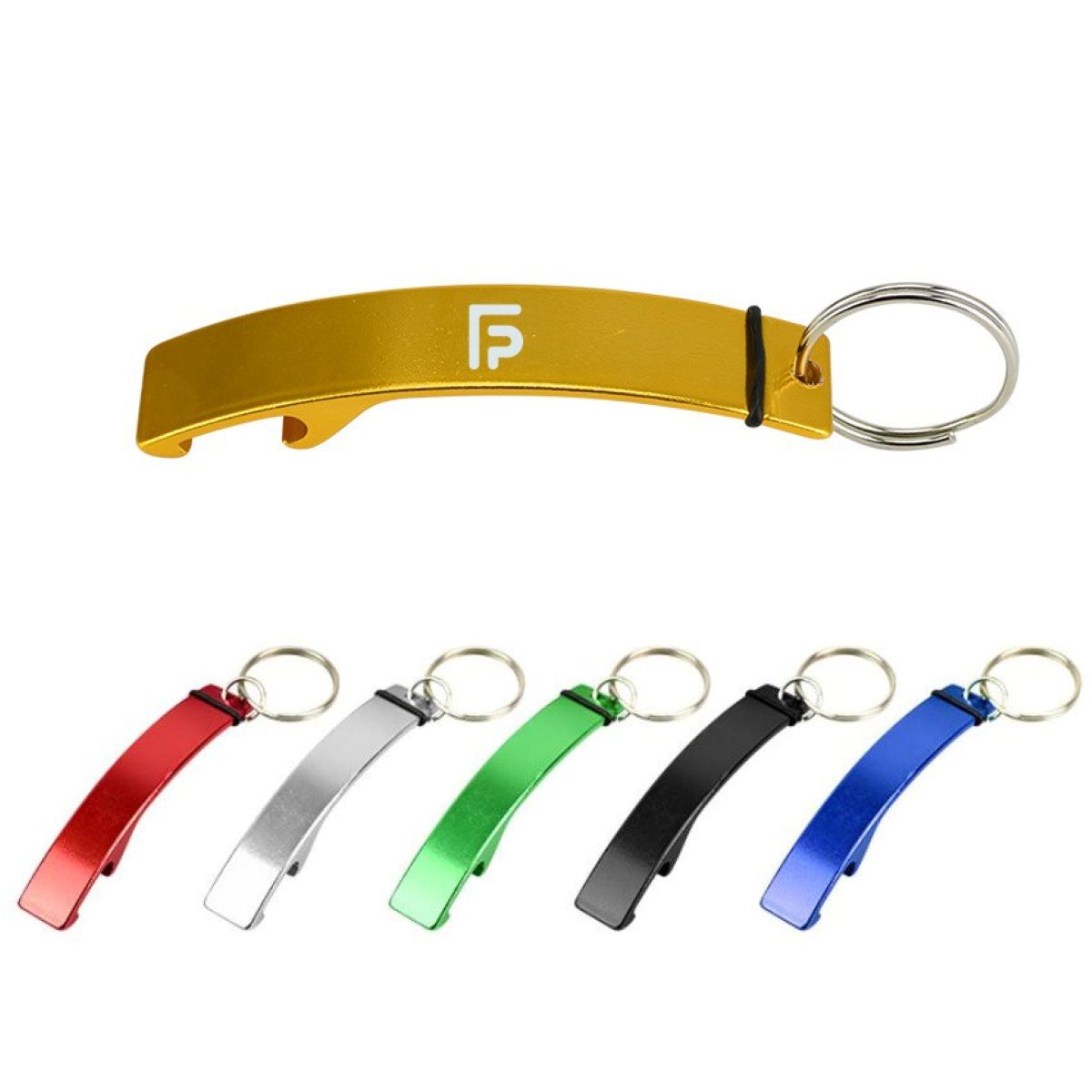 Metal Bottle Opener Key Ring - Large