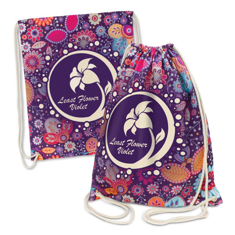 Cotton Drawstring Backpack